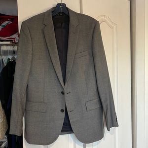 Mens J crew wool suit jacket grey 38R
